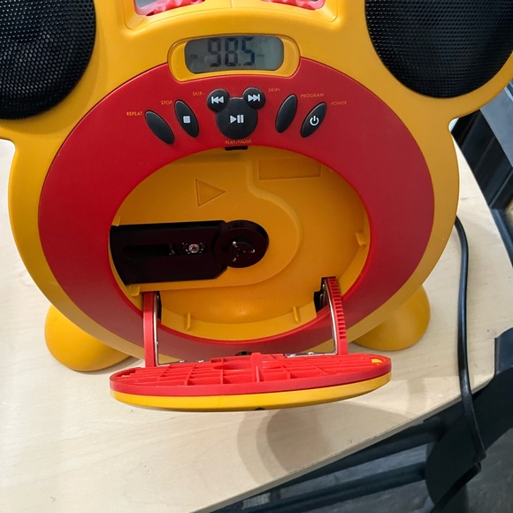 Disney Mickey Mouse Red and Orange CD Boombox - Picture 7 of 11